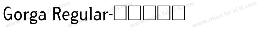 Gorga Regular字体转换